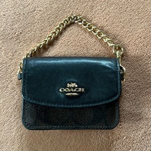 Coach Card Case with Chain